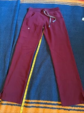 Figs Burgundy Medical Scrub Pants